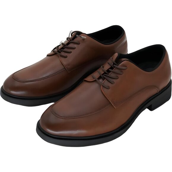 Alfani Kenneth Moc Toe Brown Dress Shoe Men 8.5